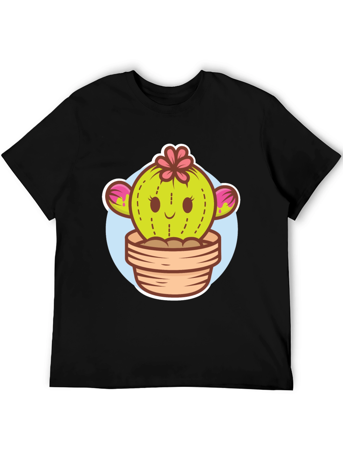 Cute Cactus Potted Plant Graphic Tee