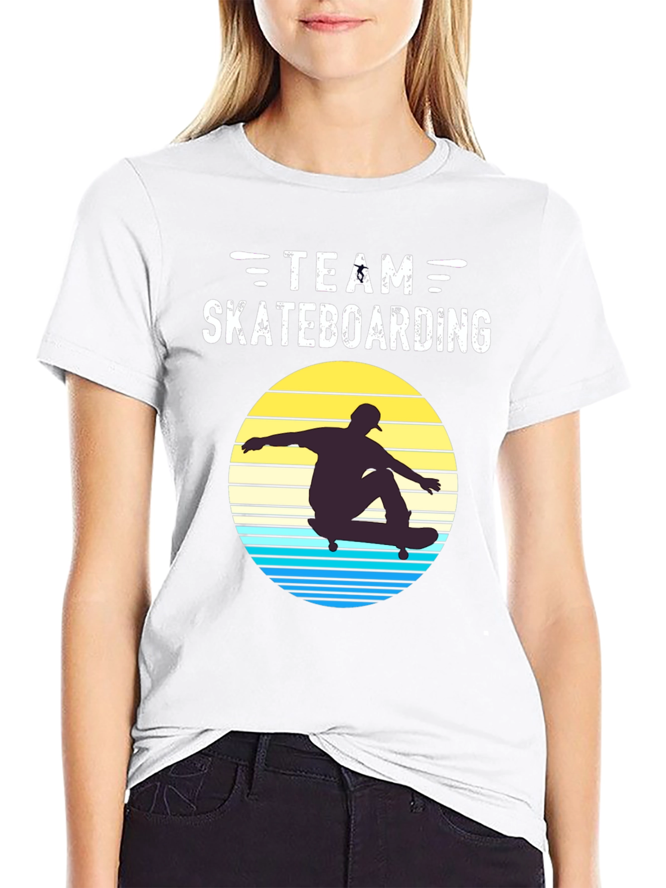 Team Skateboarding Retro Graphic Tee