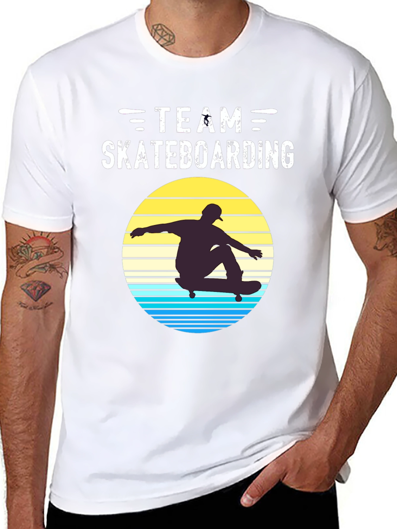 Team Skateboarding Retro Graphic Tee