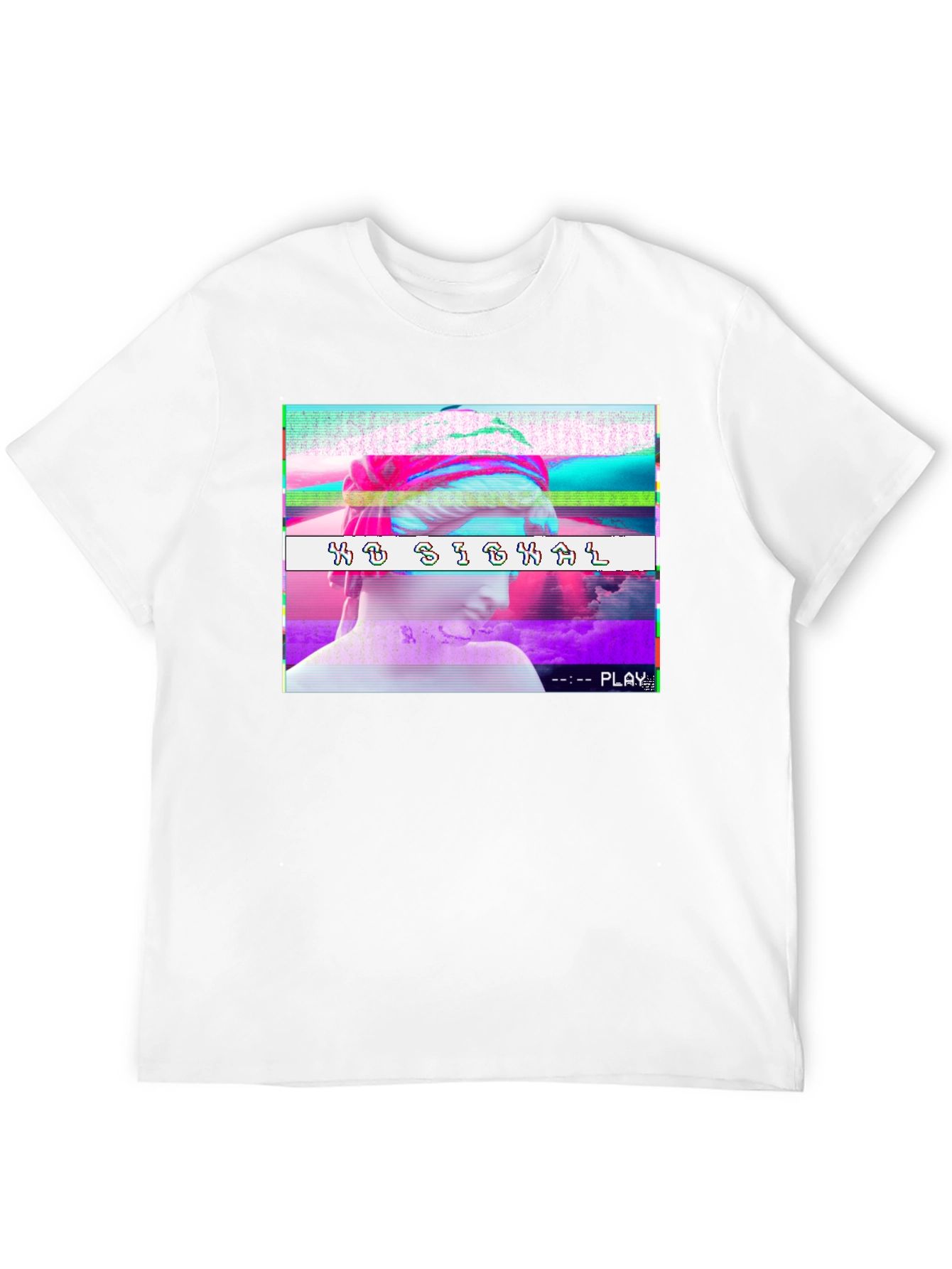 No Signal Glitch Aesthetic T-Shirt