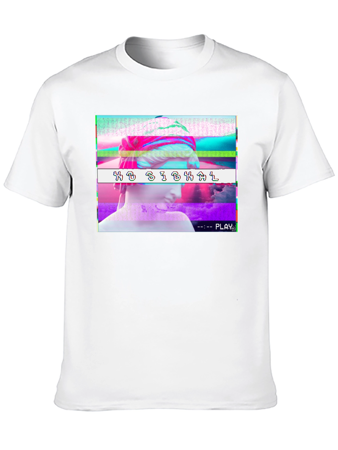 No Signal Glitch Aesthetic T-Shirt