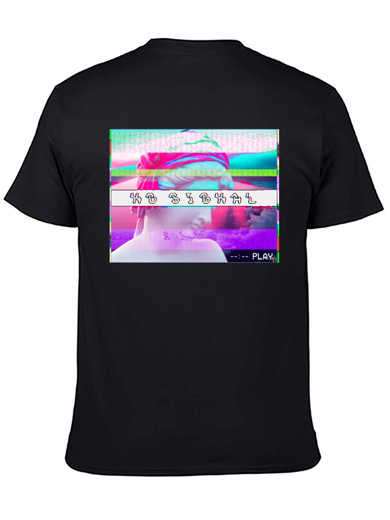 No Signal Glitch Aesthetic T-Shirt