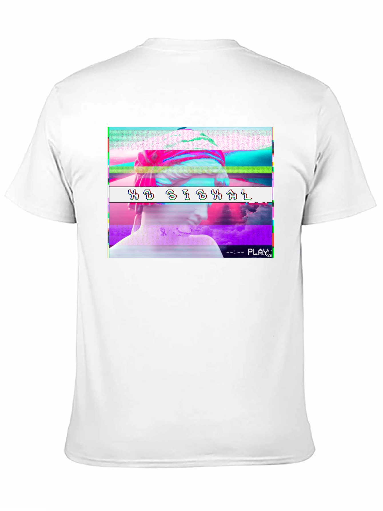 No Signal Glitch Aesthetic T-Shirt