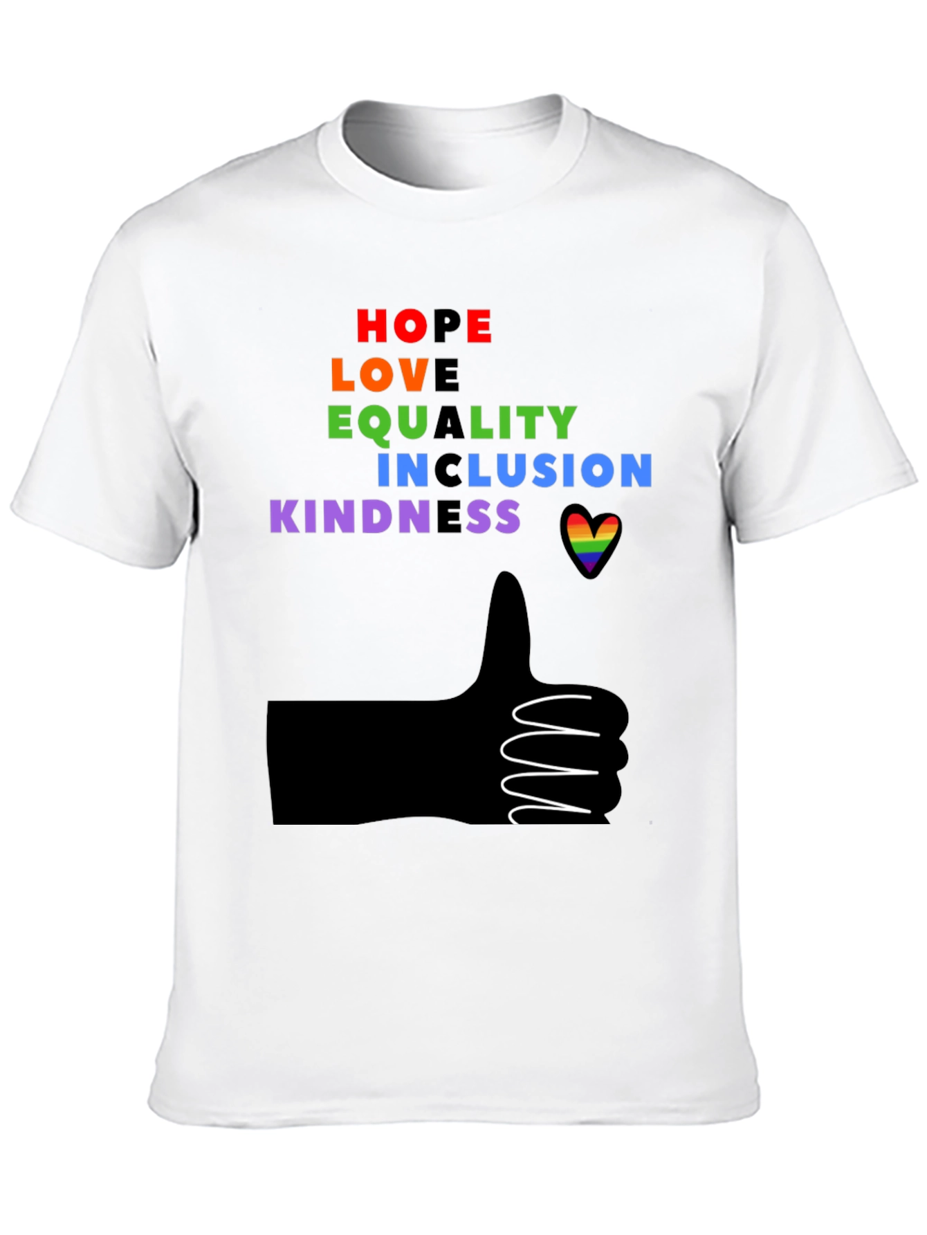 Inclusive Rainbow Graphic Tee