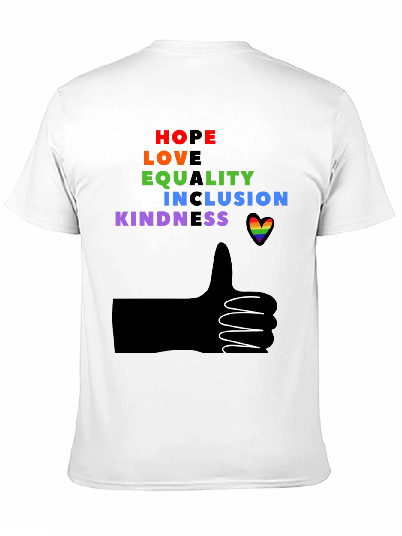Inclusive Rainbow Graphic Tee