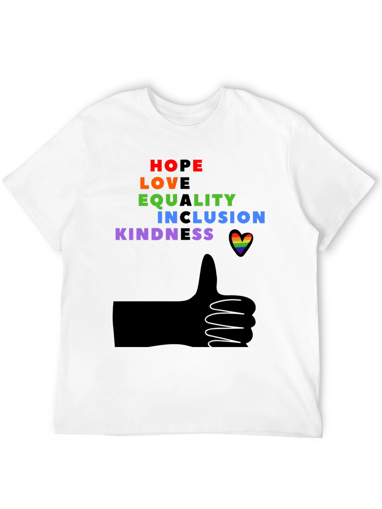 Inclusive Rainbow Graphic Tee