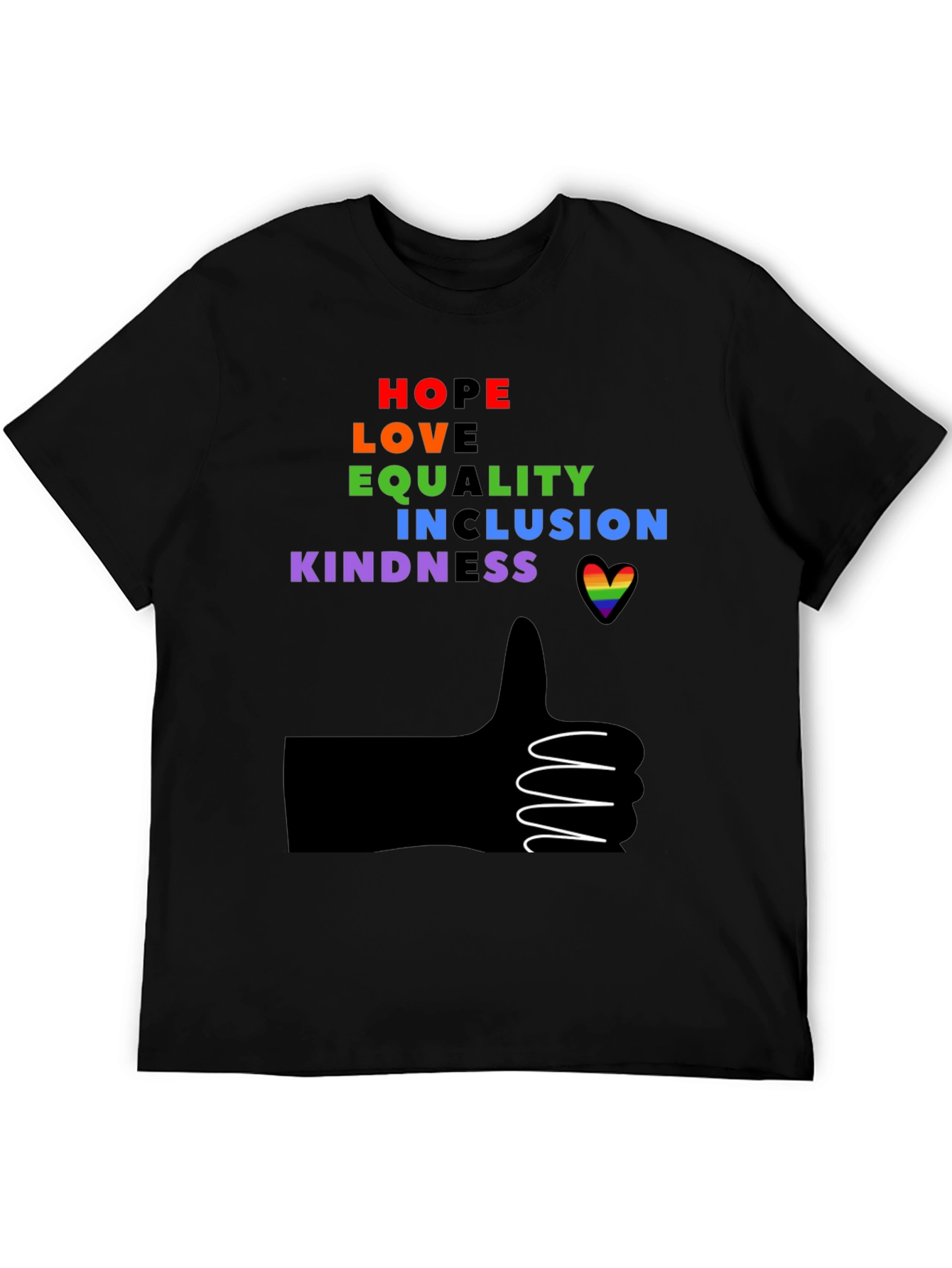 Inclusive Rainbow Graphic Tee