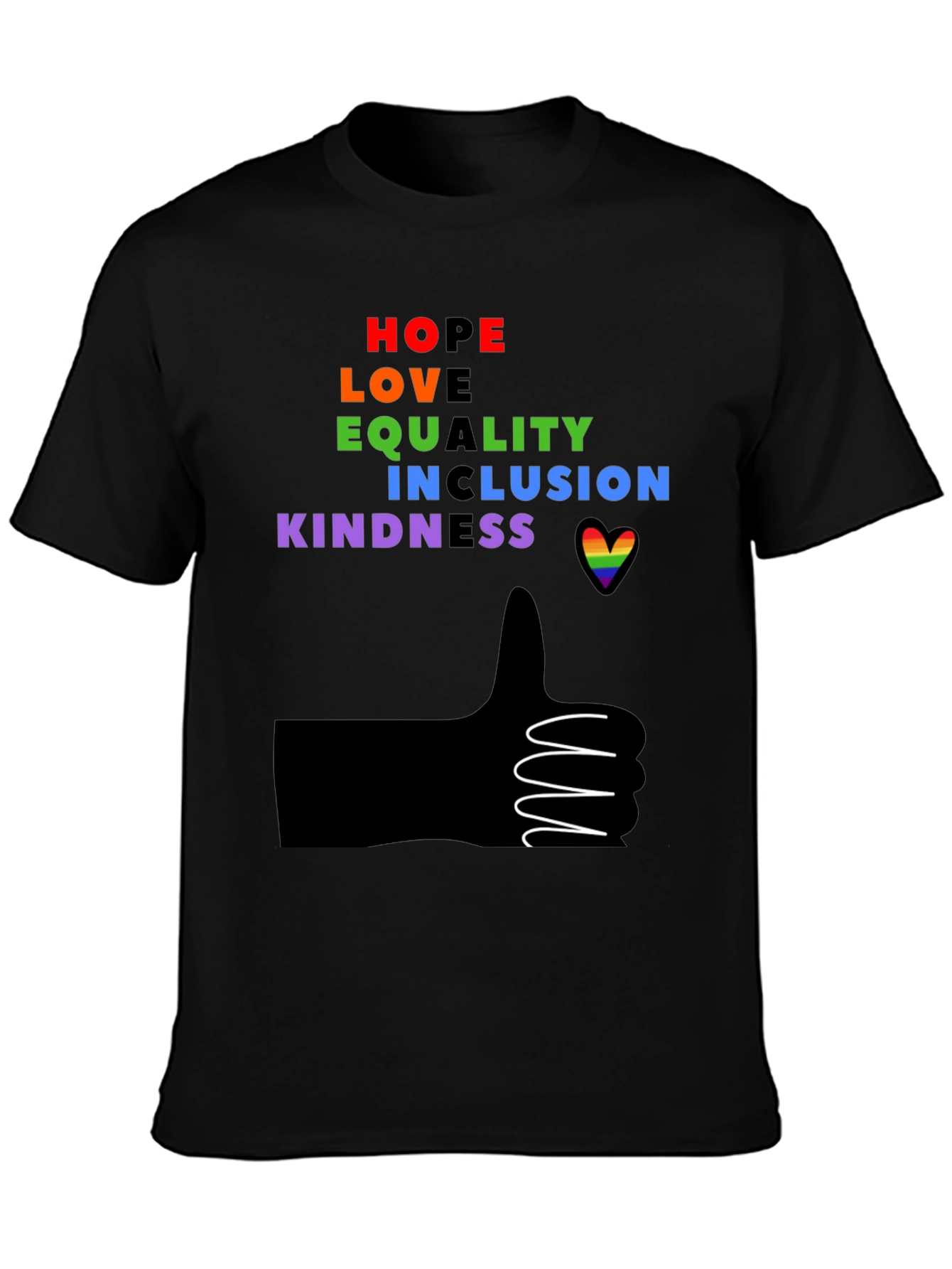 Inclusive Rainbow Graphic Tee
