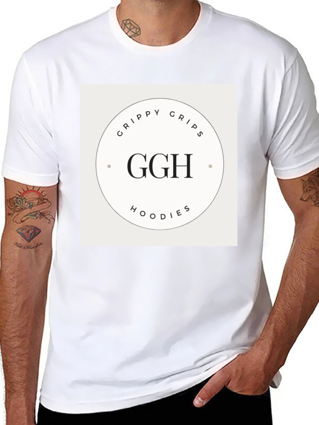 GGH Grippy Grips Hoodies Black T-Shirt