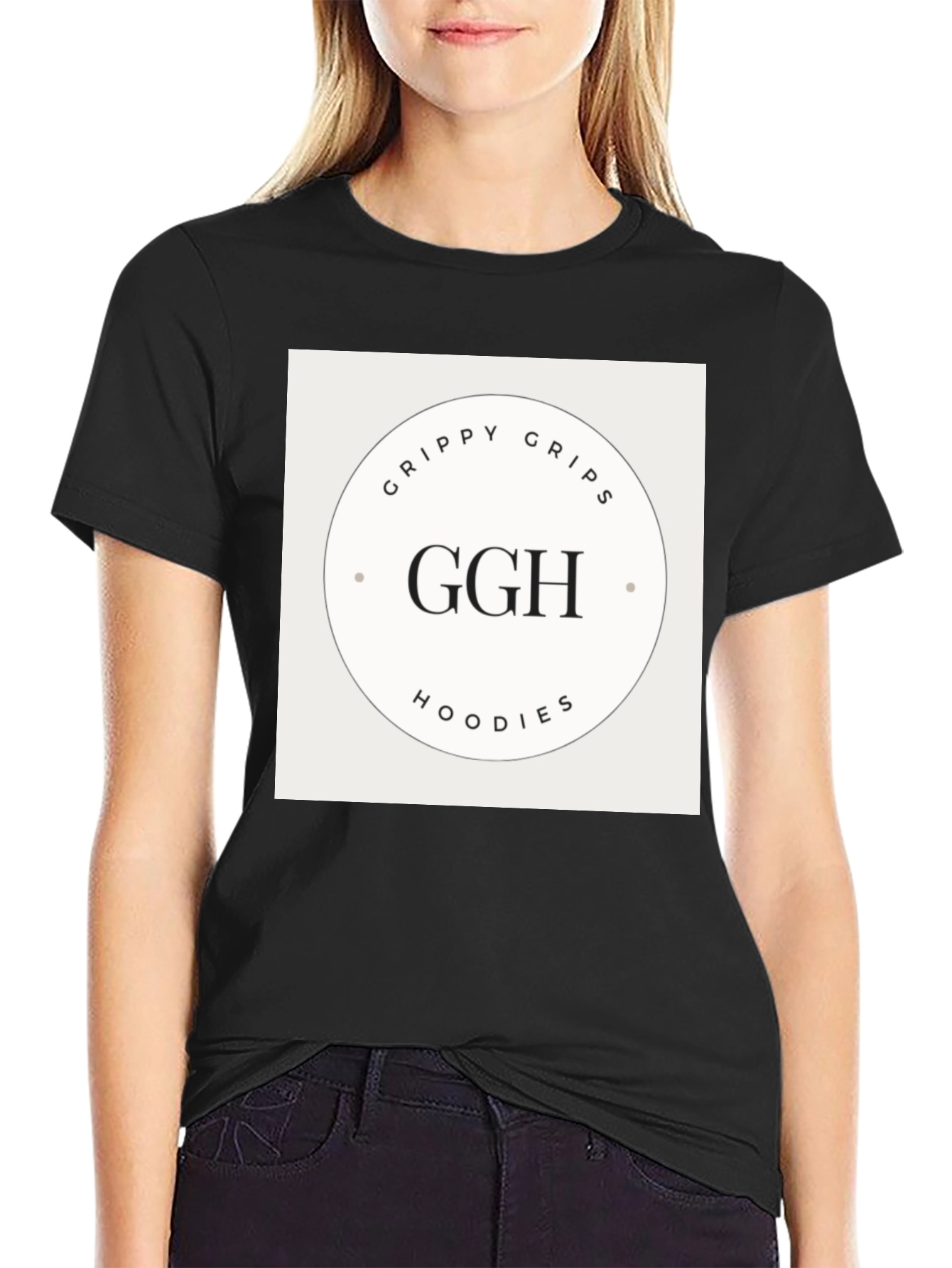GGH Grippy Grips Hoodies Black T-Shirt