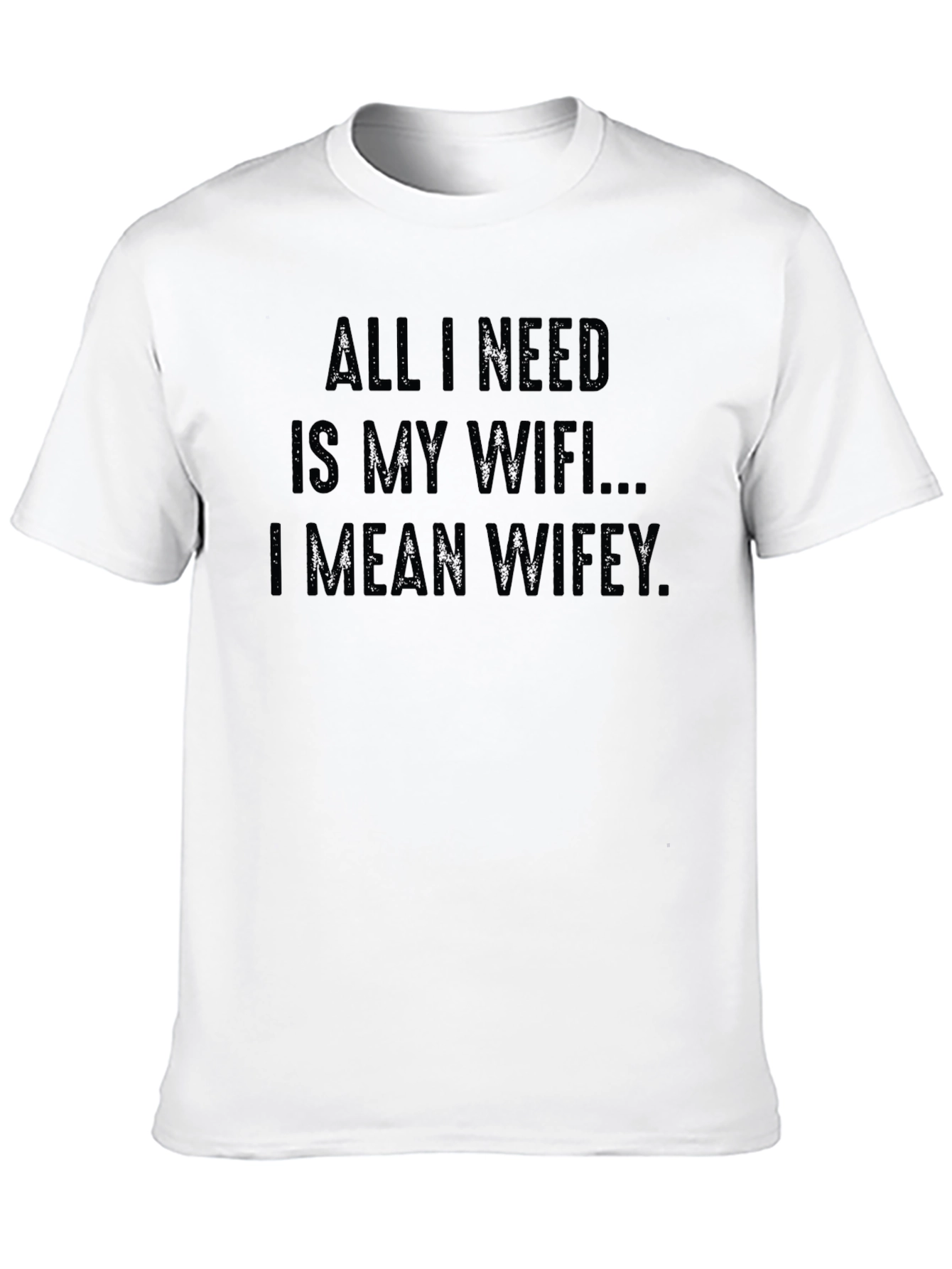 Funny WiFi Wifey Black Graphic Tee