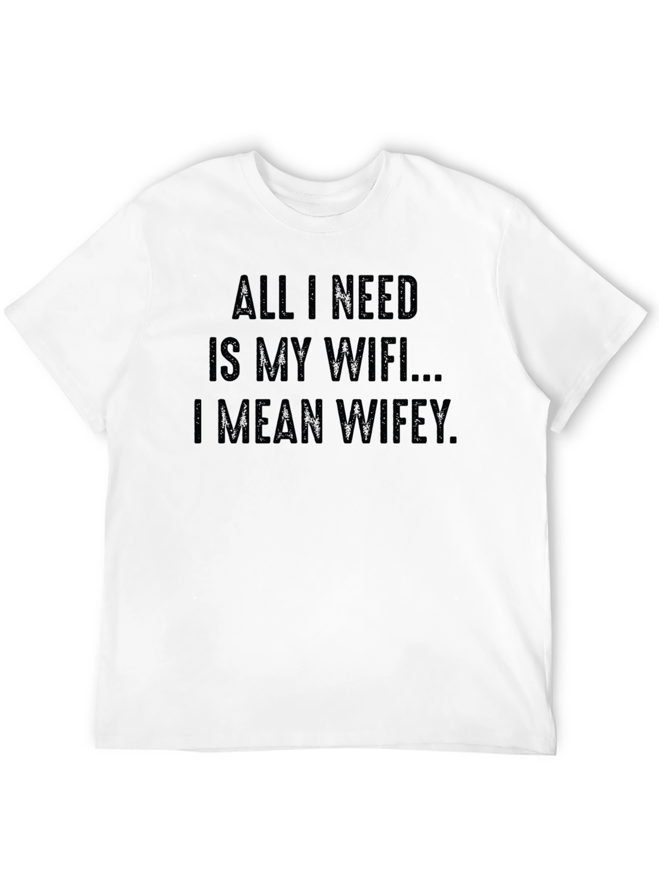 Funny WiFi Wifey Black Graphic Tee