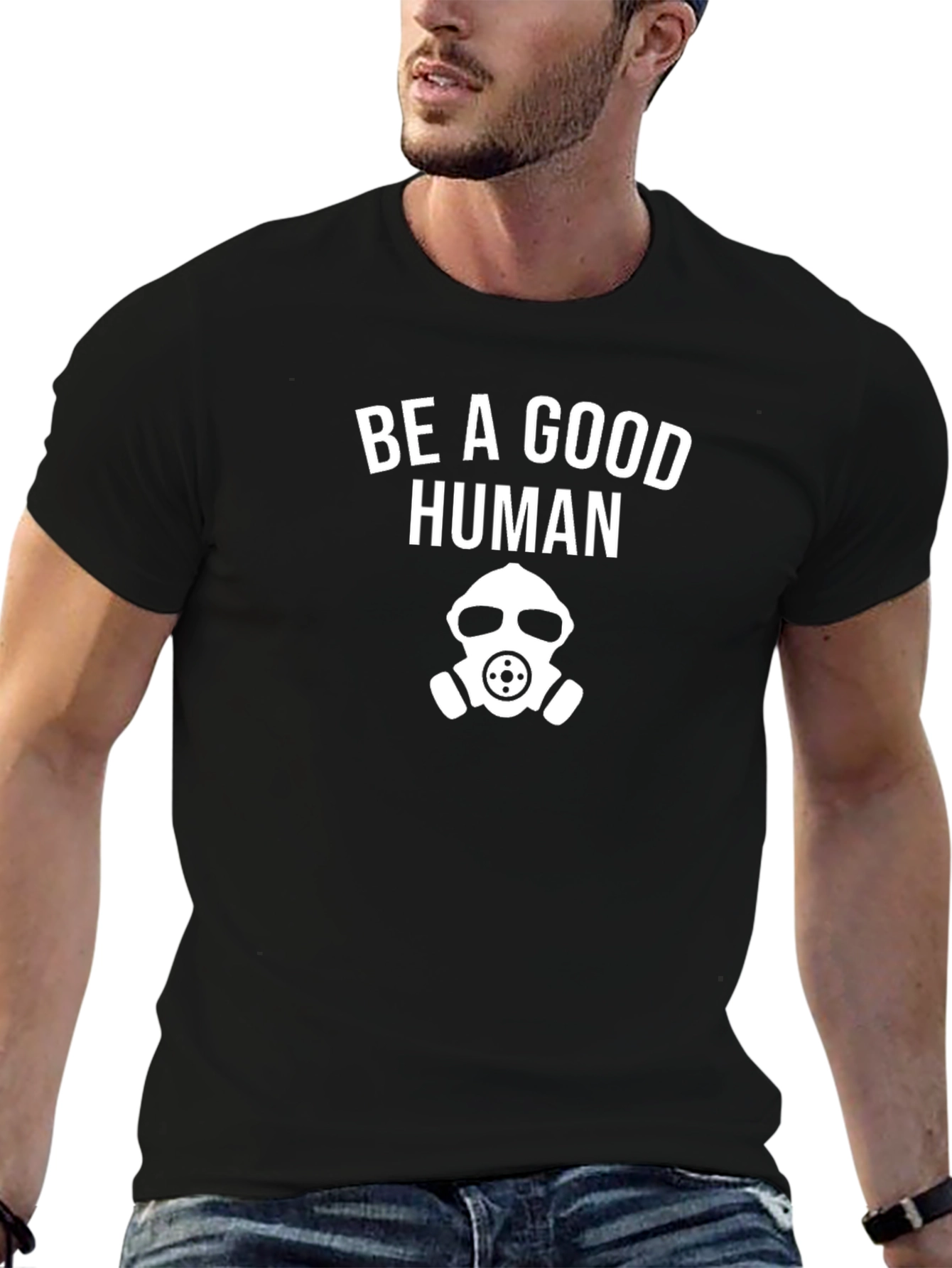 Be a Good Human Graphic Tee - Black
