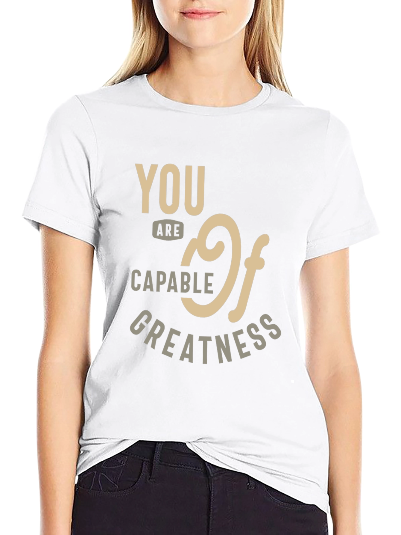 Inspirational Capable of Greatness Graphic Tee