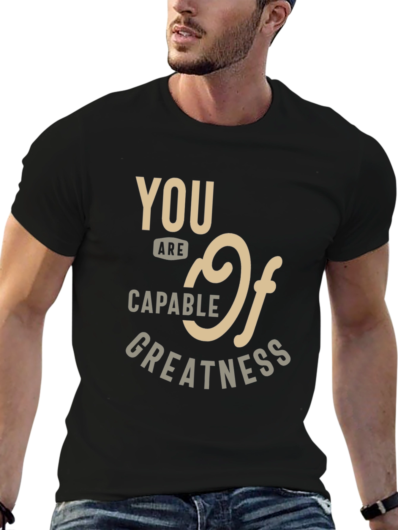 Inspirational Capable of Greatness Graphic Tee