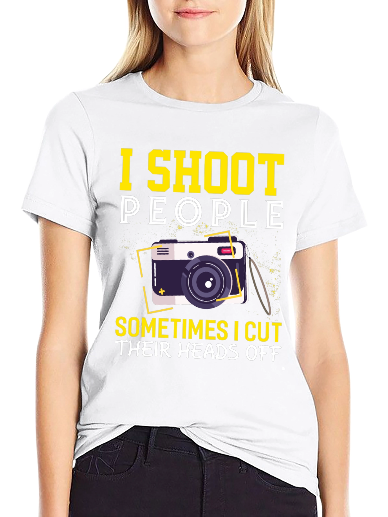 I Shoot People Funny Photographer Graphic T-Shirt