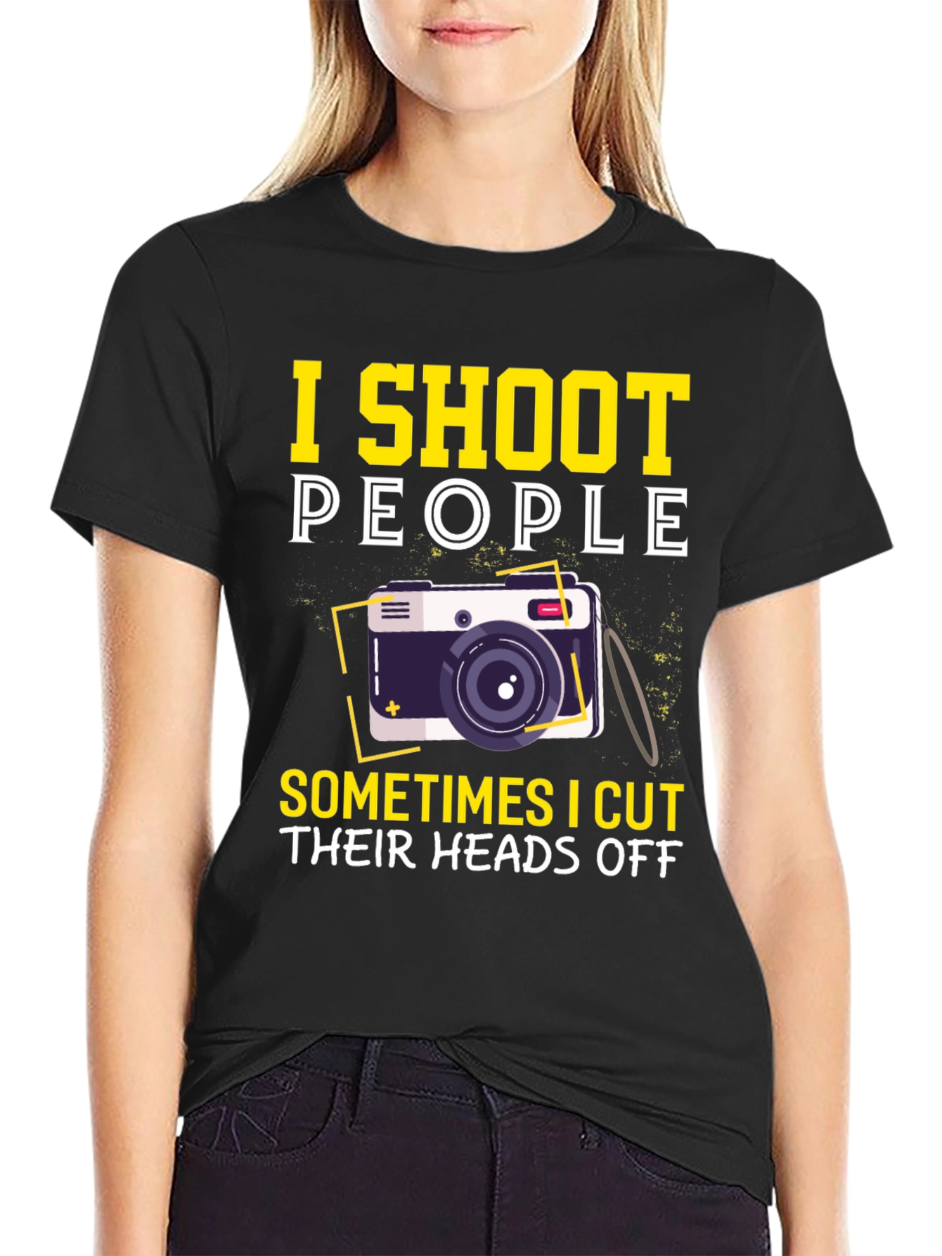 I Shoot People Funny Photographer Graphic T-Shirt
