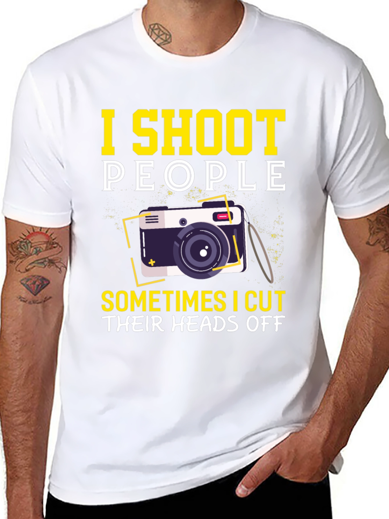 I Shoot People Funny Photographer Graphic T-Shirt