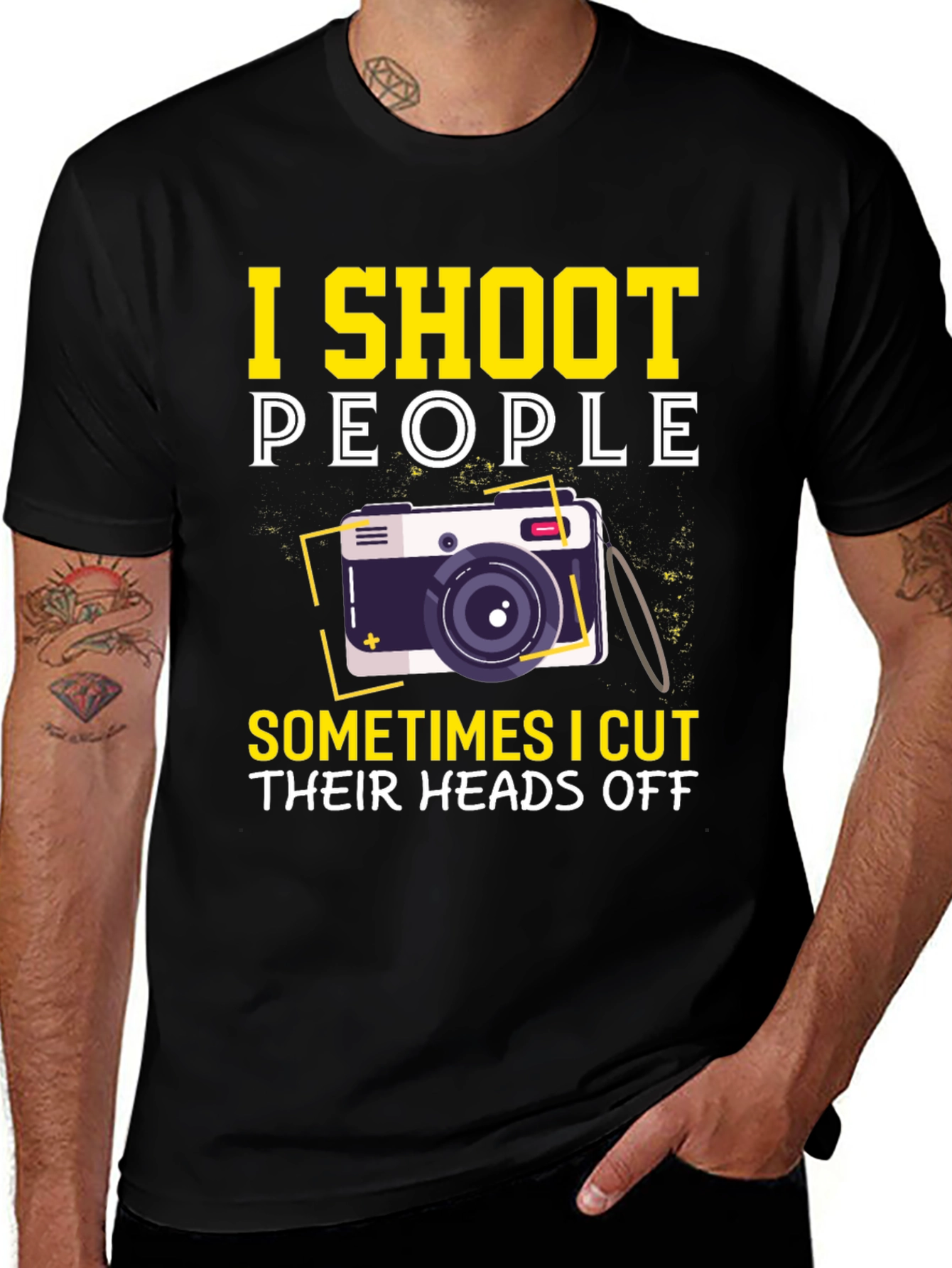 I Shoot People Funny Photographer Graphic T-Shirt