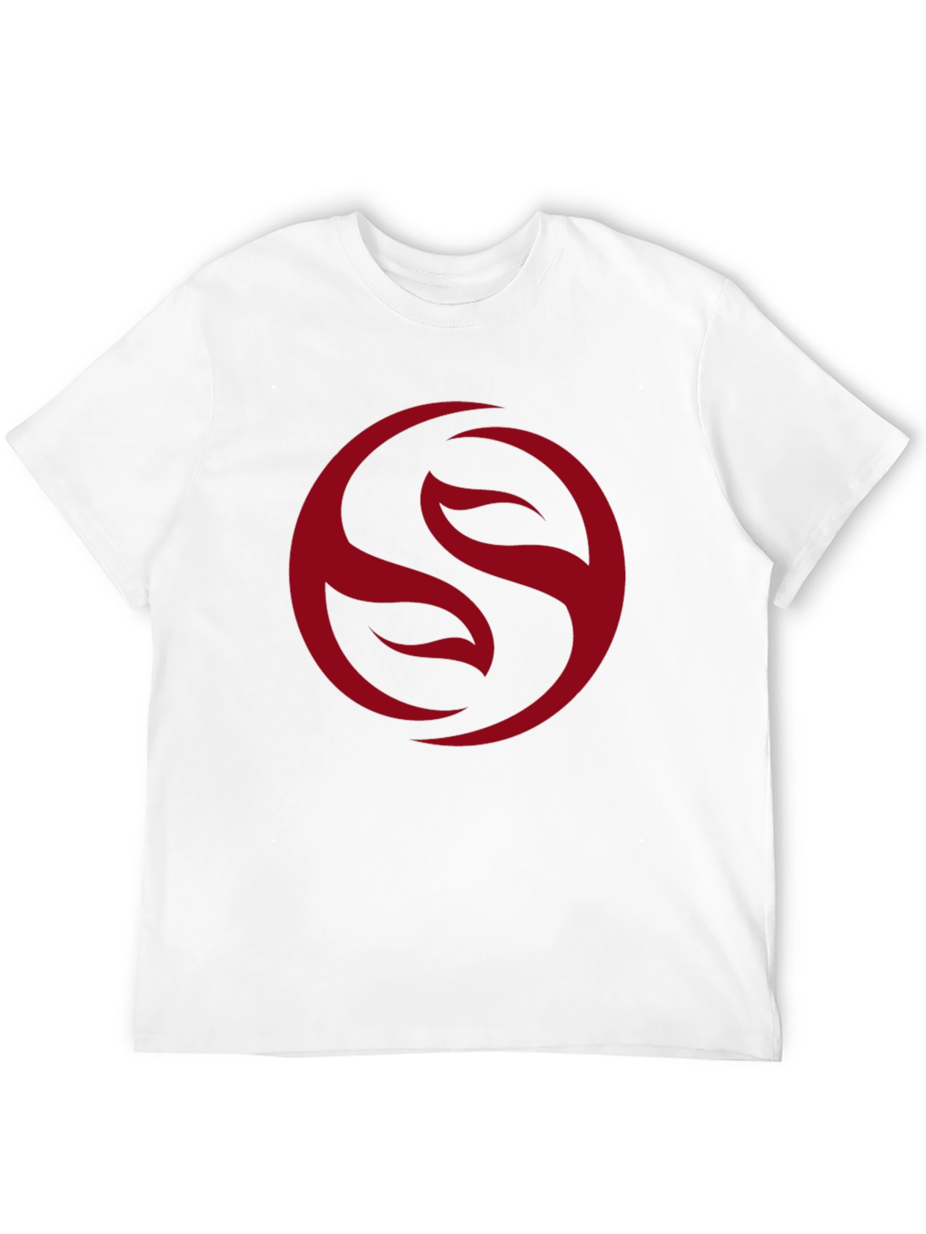 Mens Black T-Shirt with Red Circle Graphic