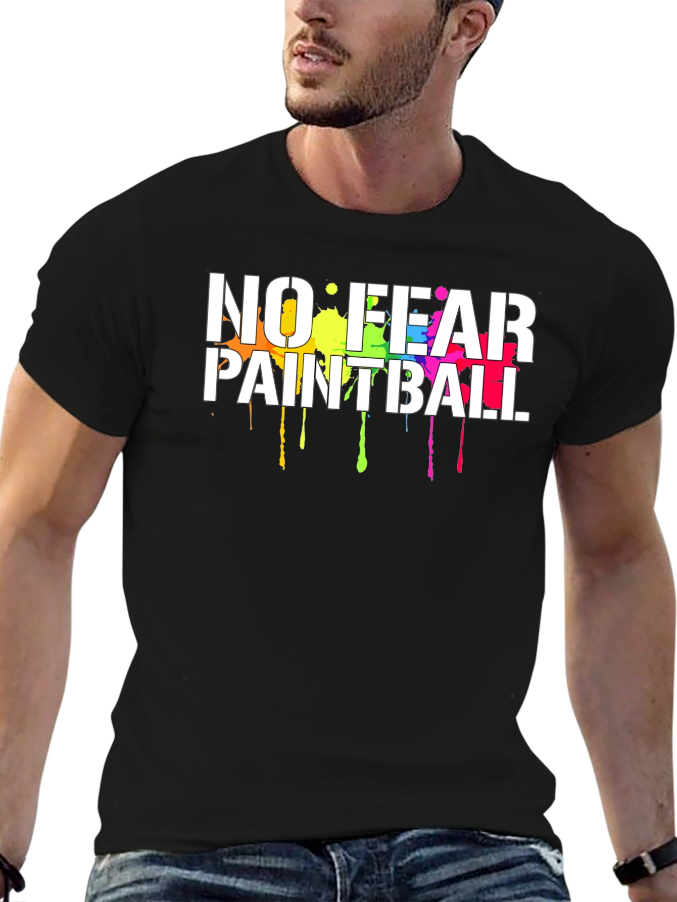 No Fear Paintball Black T-Shirt