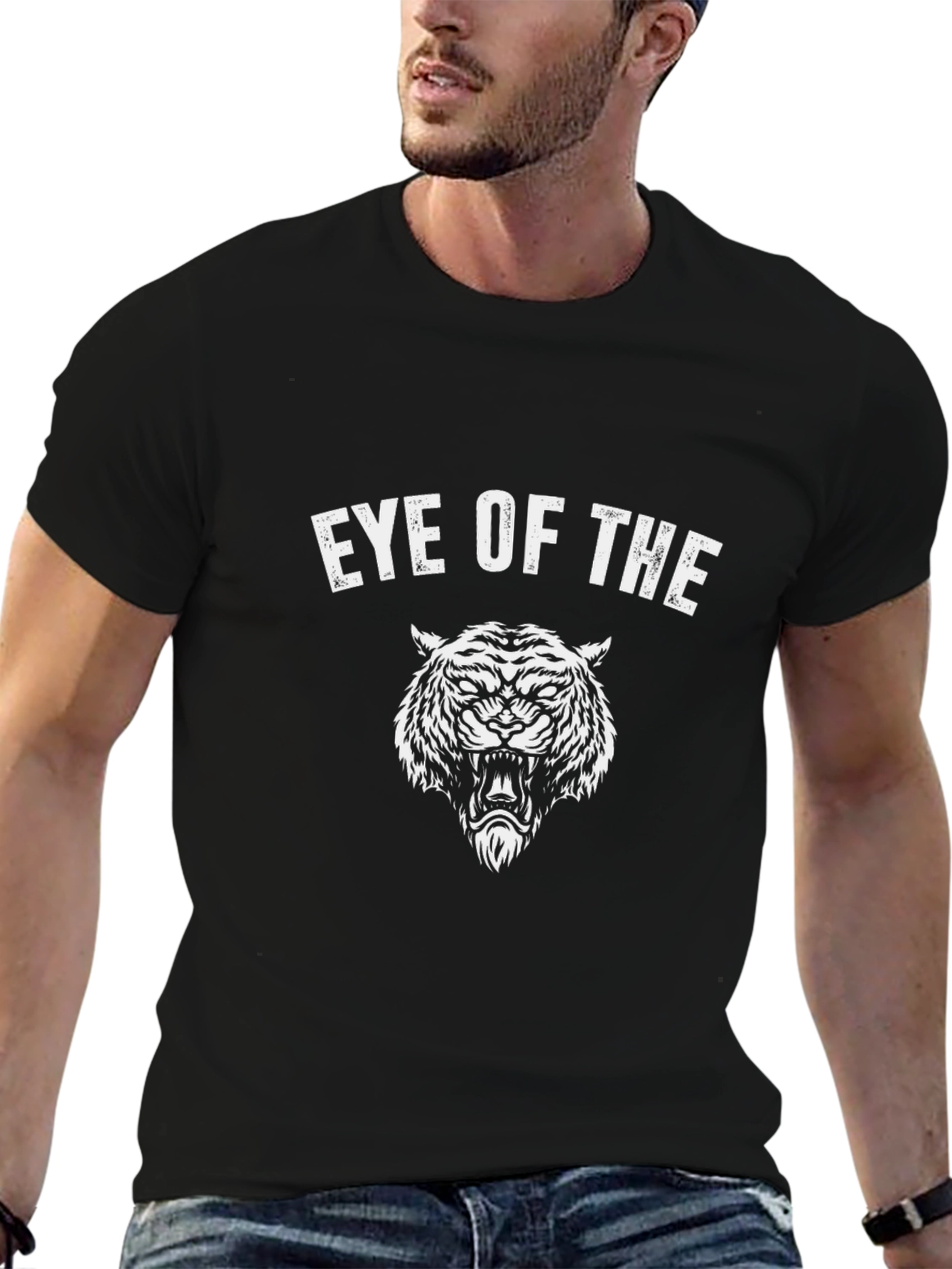 Eye of the Tiger Graphic Black T-Shirt