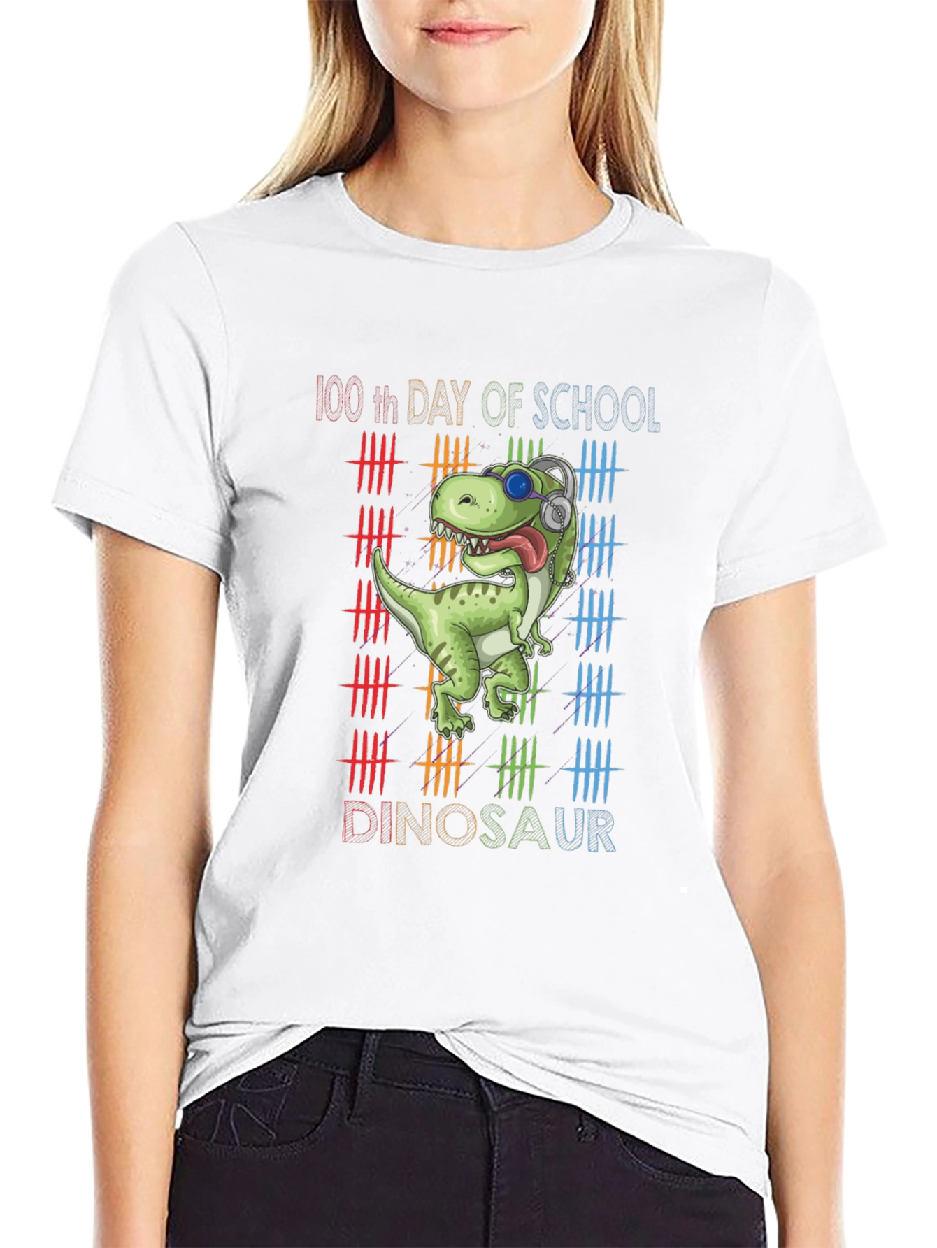 100th Day of School Dinosaur T-Shirt