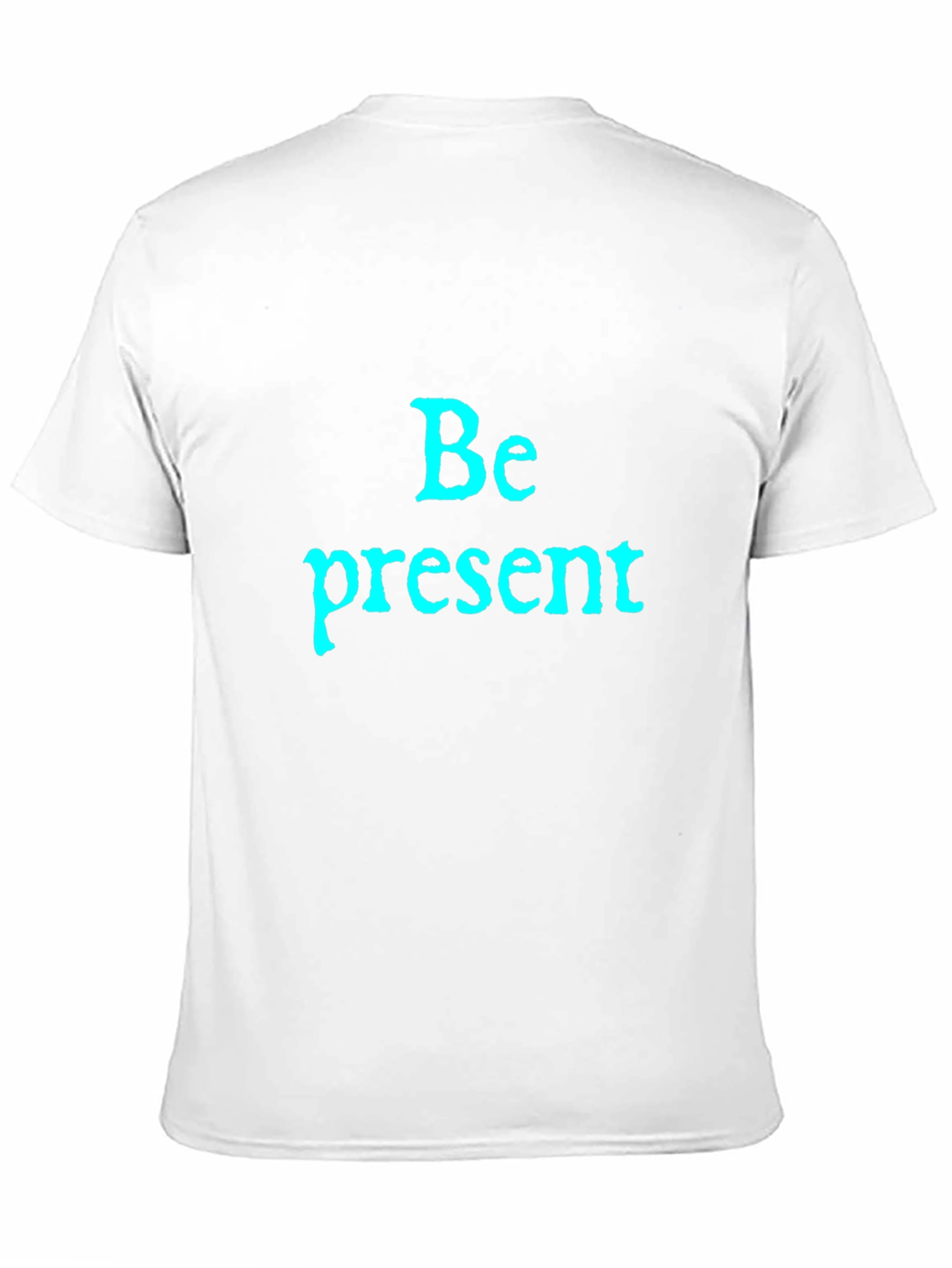 Be Present Black Graphic T-Shirt - Mens Casual Tee