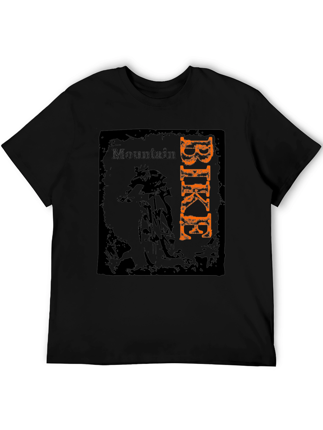 Mountain Bike Graphic Tee - Black Cotton