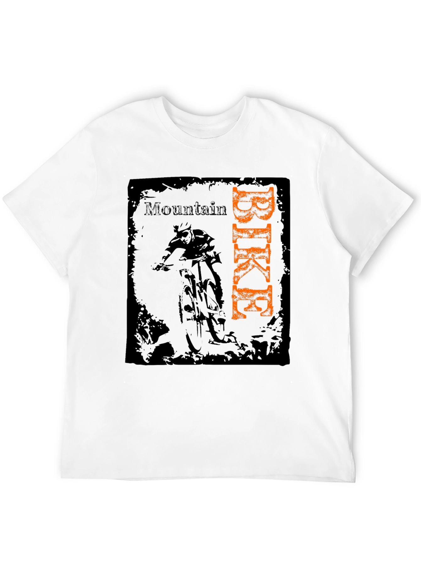 Mountain Bike Graphic Tee - Black Cotton