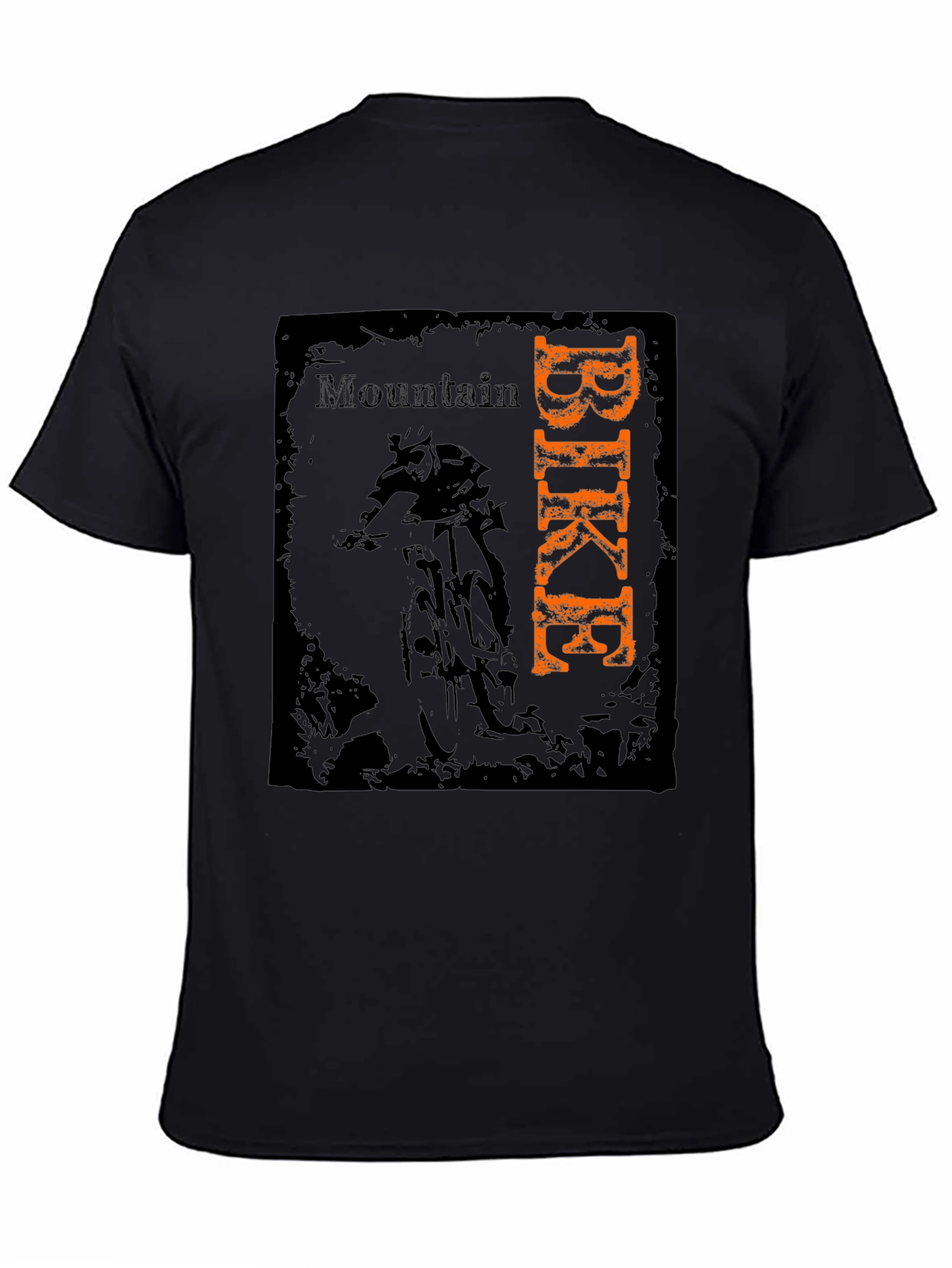Mountain Bike Graphic Tee - Black Cotton