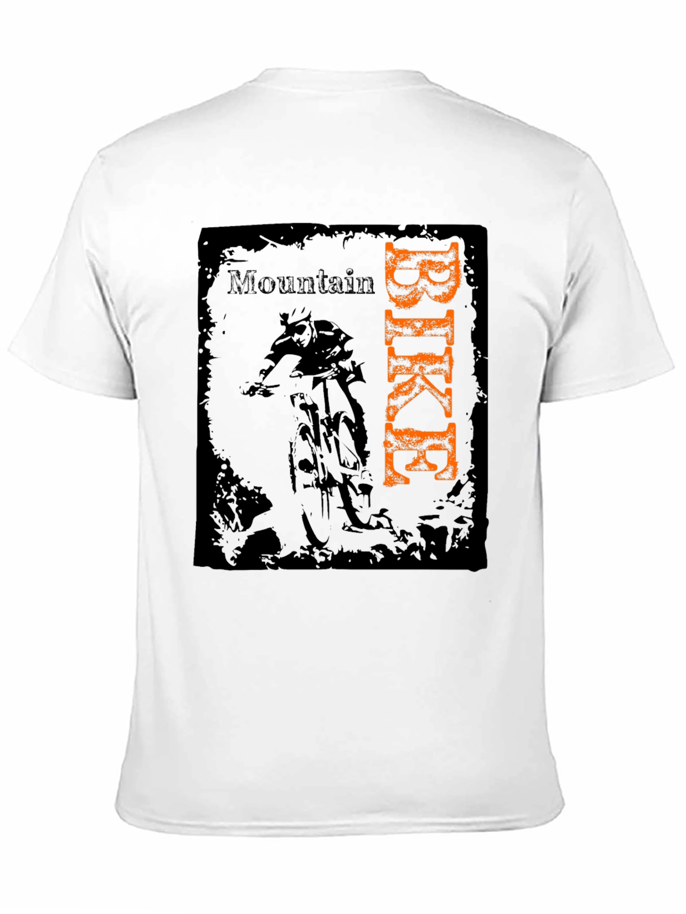 Mountain Bike Graphic Tee - Black Cotton