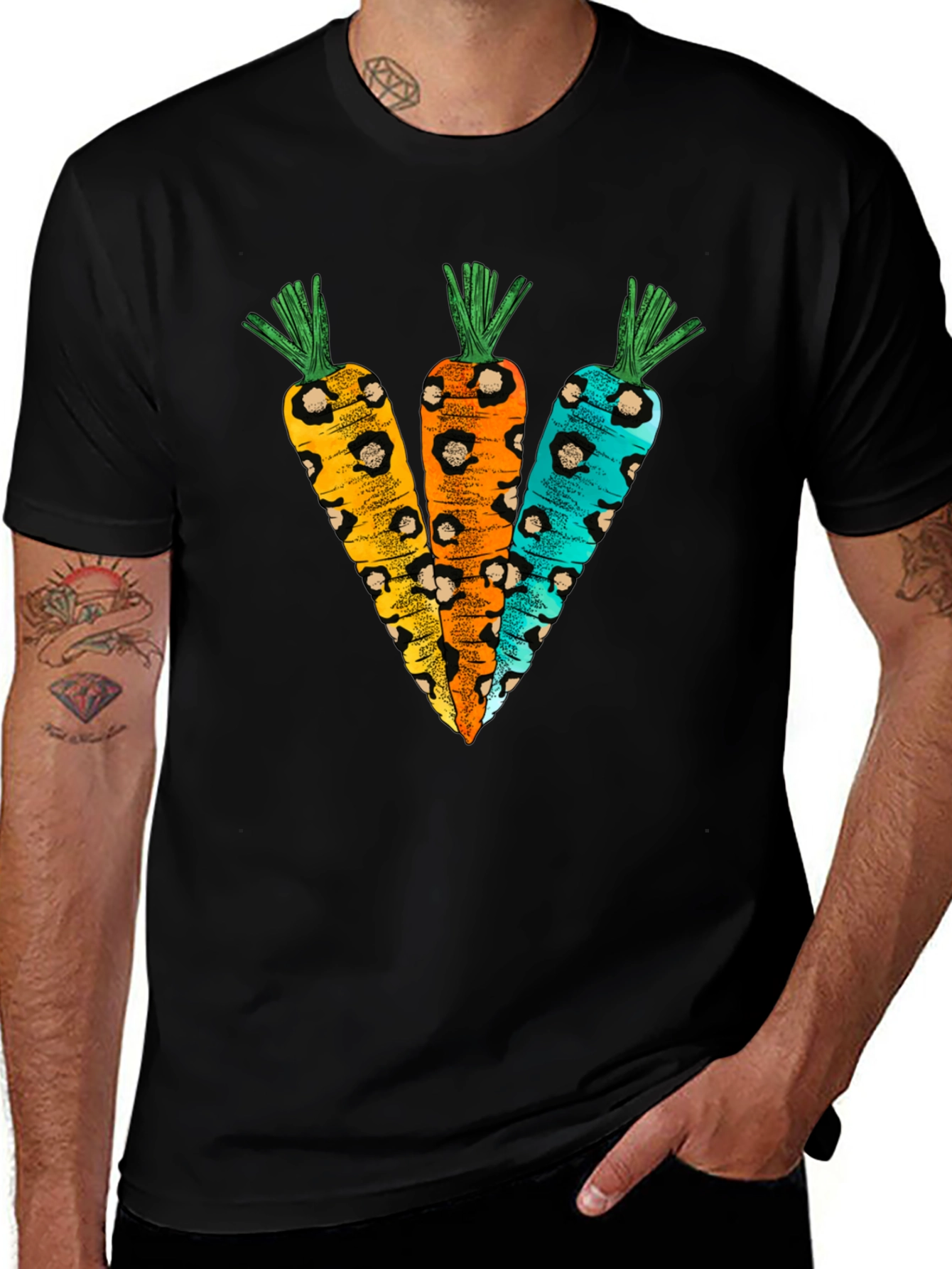 Leopard Print Carrots T-Shirt