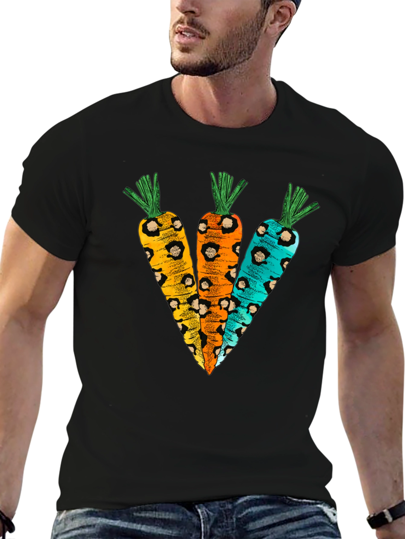 Leopard Print Carrots T-Shirt