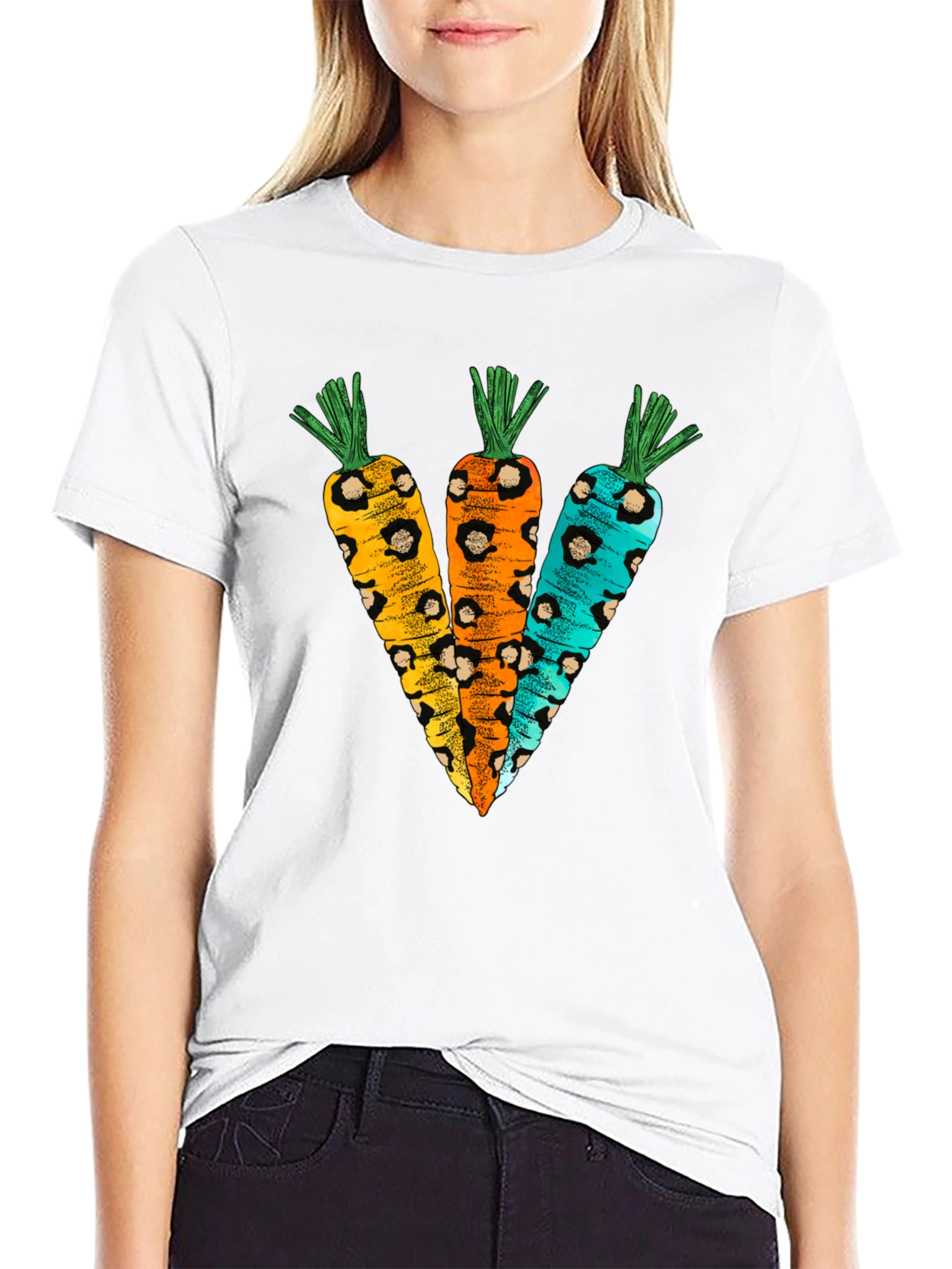 Leopard Print Carrots T-Shirt