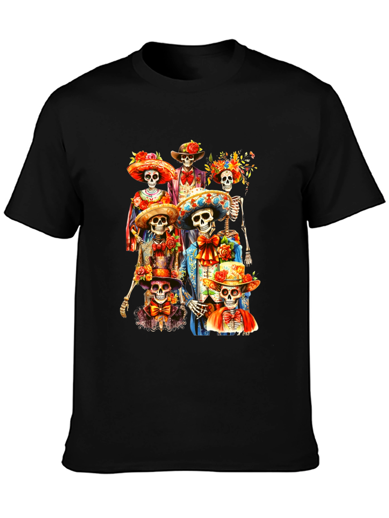 Day of the Dead Skeletons Graphic Tee