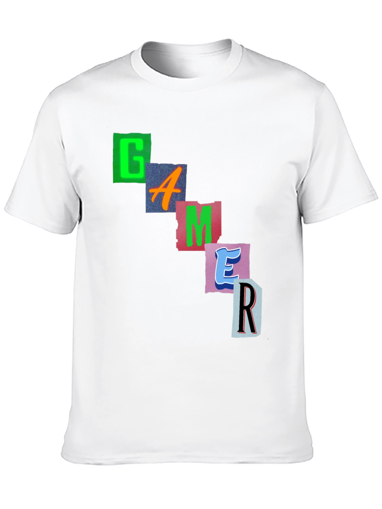 Gamer Graphic Print Black T-Shirt