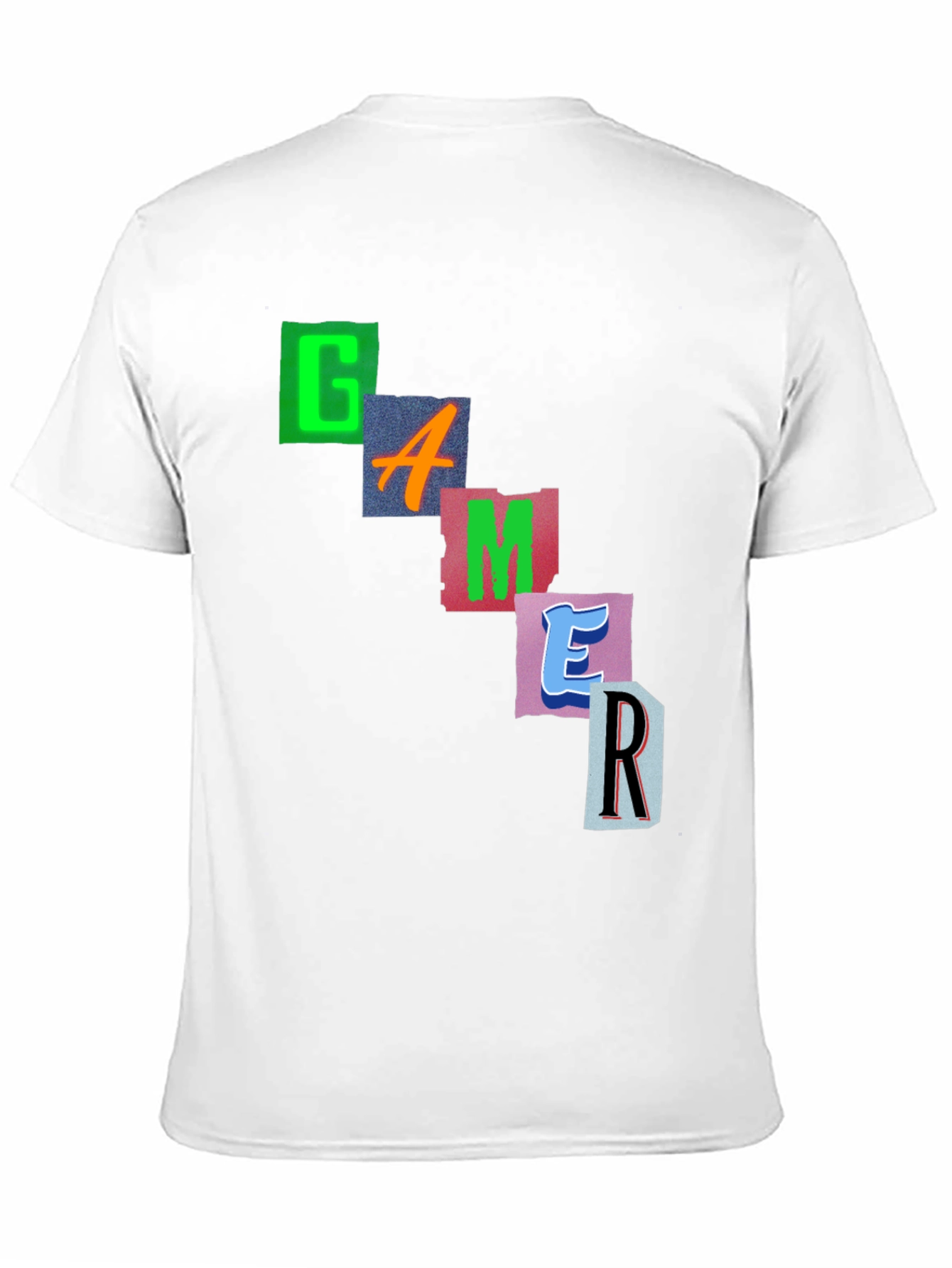 Gamer Graphic Print Black T-Shirt