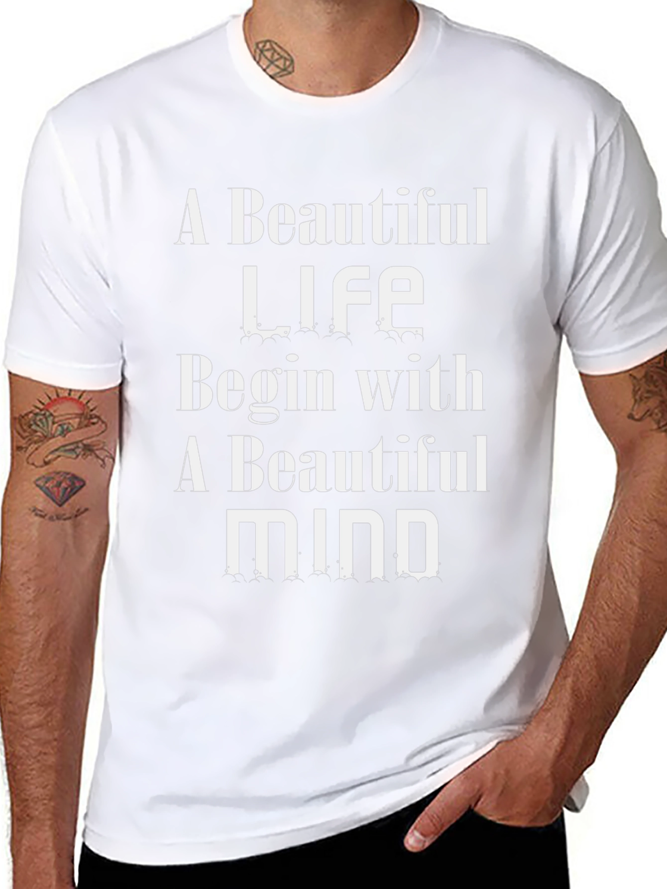 Inspirational T-Shirt - A Beautiful Life Begins