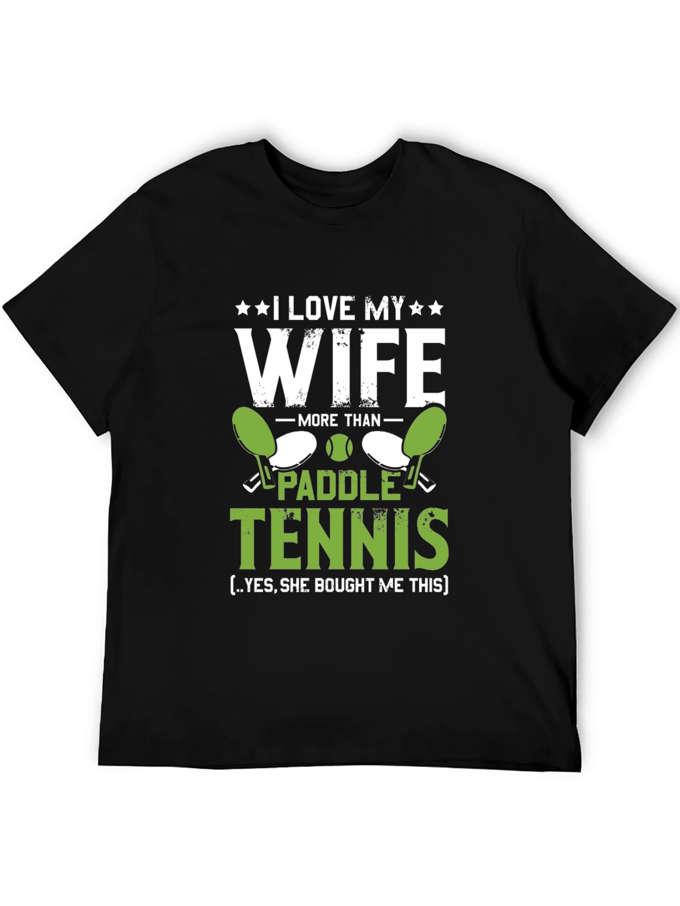 I Love My Wife Paddle Tennis Graphic T-Shirt