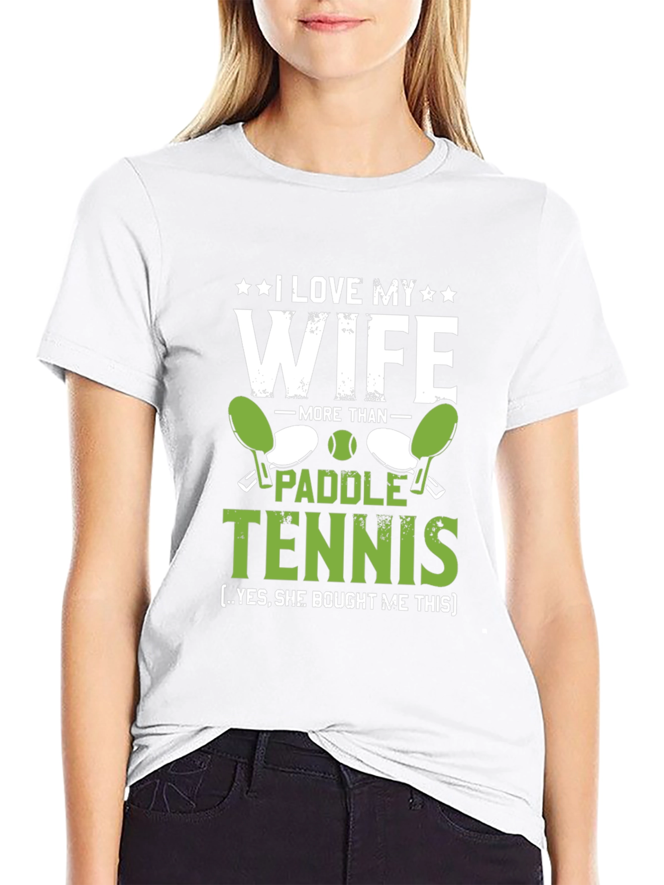 I Love My Wife Paddle Tennis Graphic T-Shirt