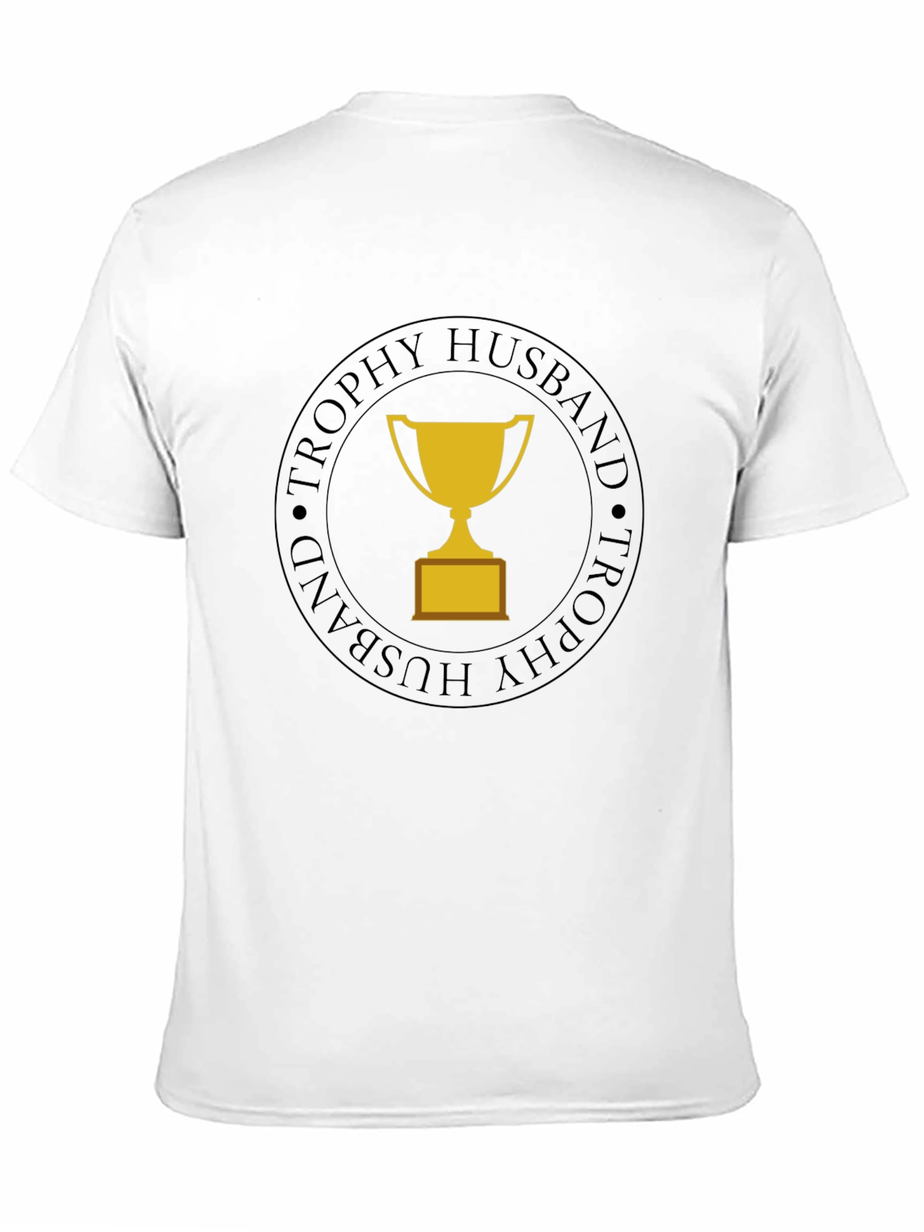 Trophy Husband Graphic Tee - Black Cotton