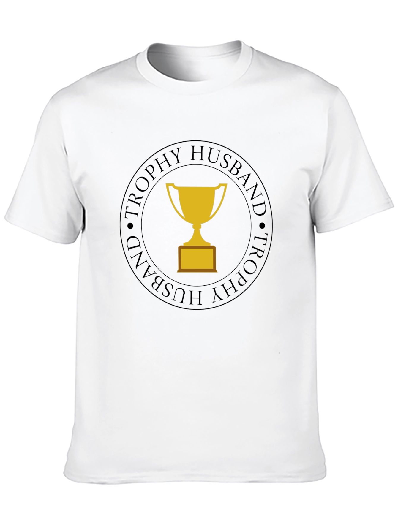 Trophy Husband Graphic Tee - Black Cotton