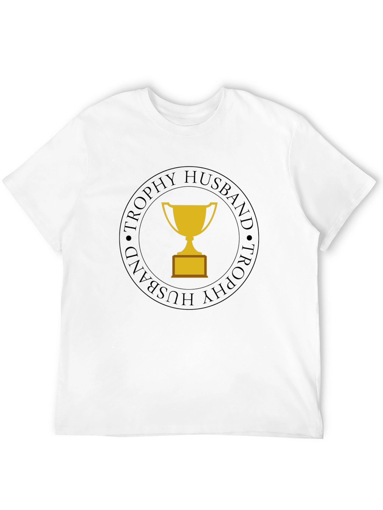 Trophy Husband Graphic Tee - Black Cotton