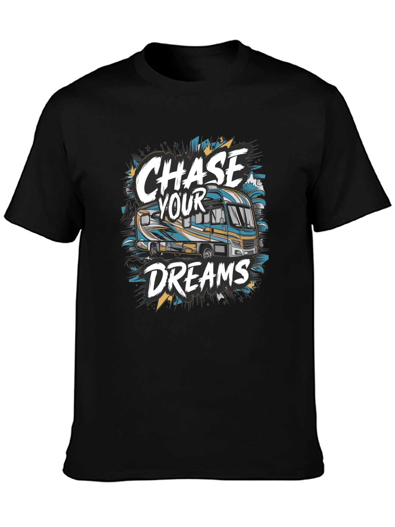 Chase Your Dreams RV Graphic Tee - Adventure Awaits!
