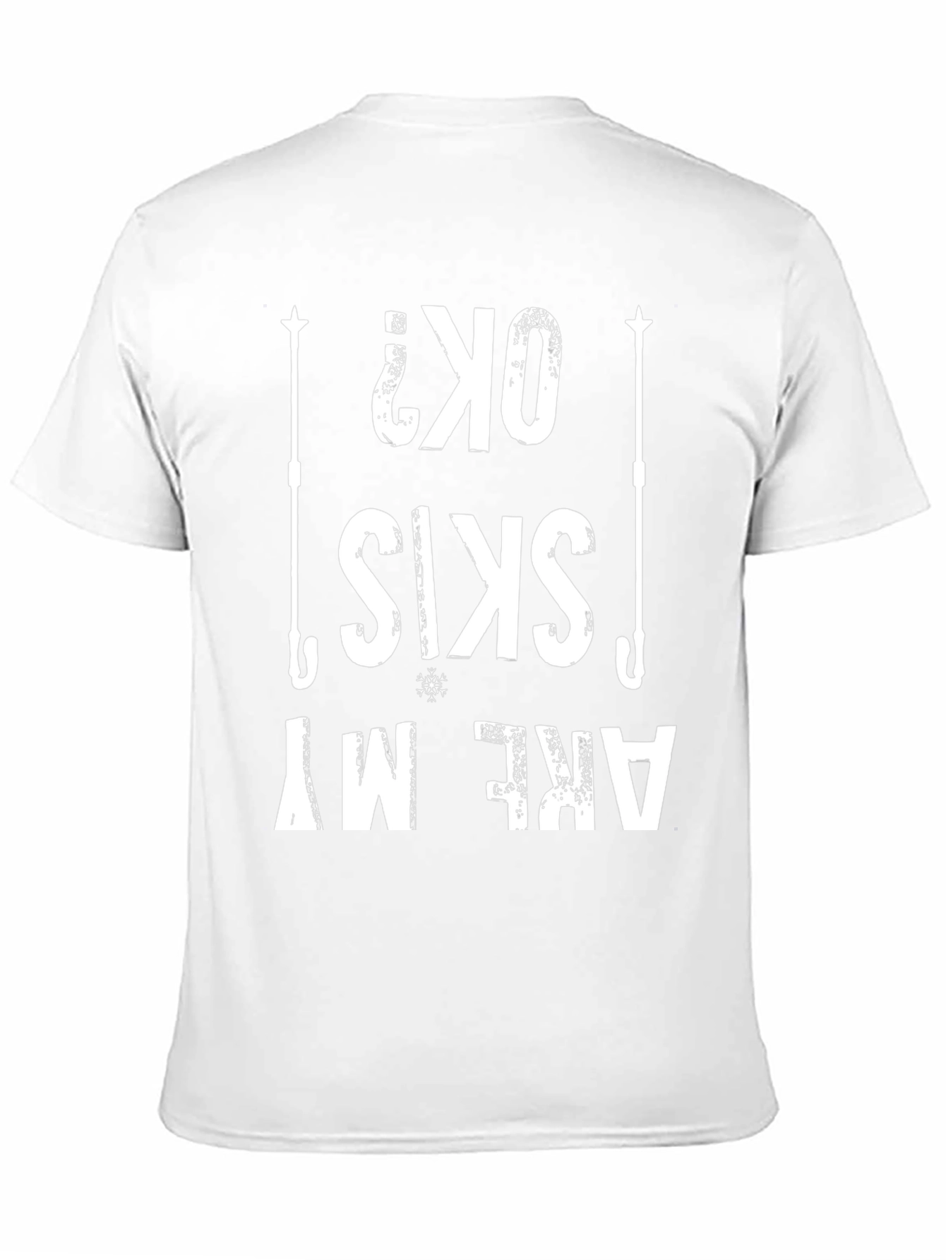 Funny Skiing T-Shirt - Are My Skis OK?