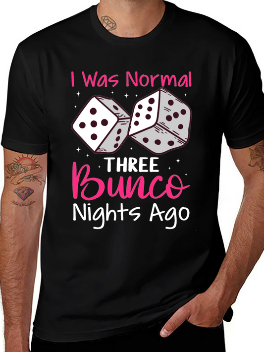 Bunco Nights Ago T-Shirt Dice Graphic