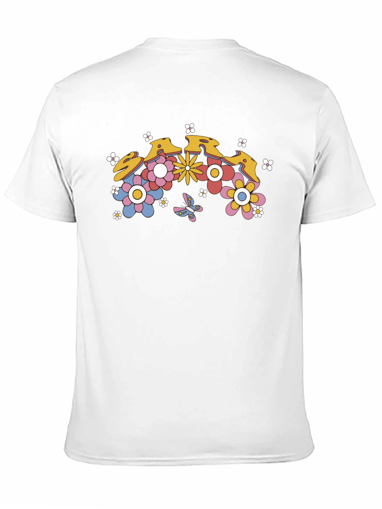 Floral Retro T-Shirt - Groovy Flower Power Design
