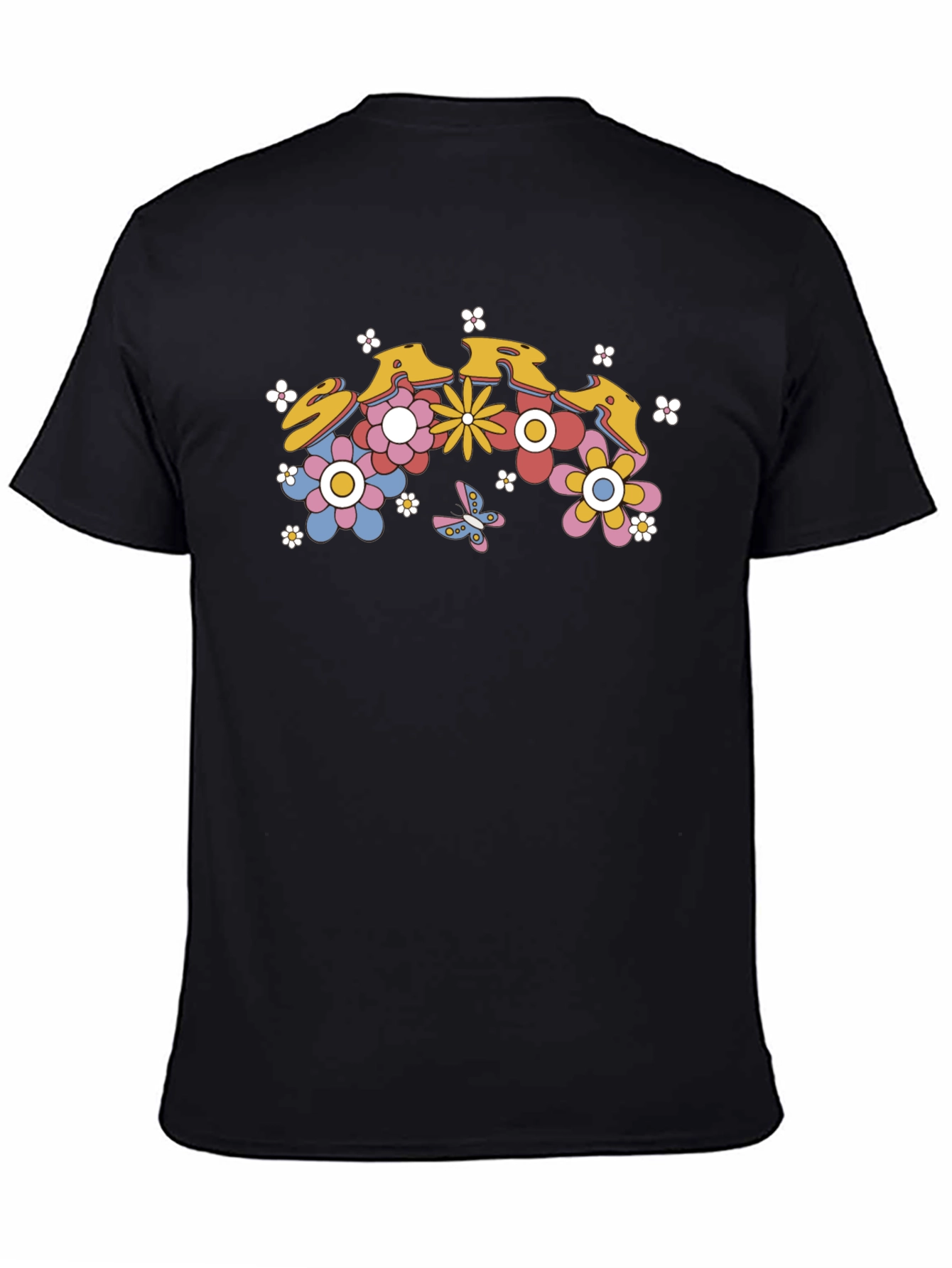 Floral Retro T-Shirt - Groovy Flower Power Design
