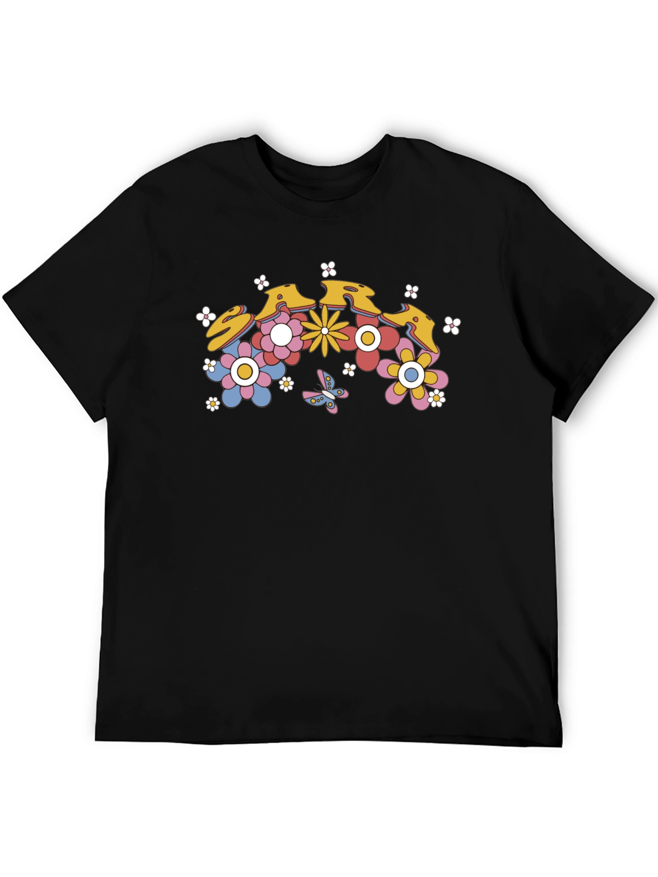 Floral Retro T-Shirt - Groovy Flower Power Design